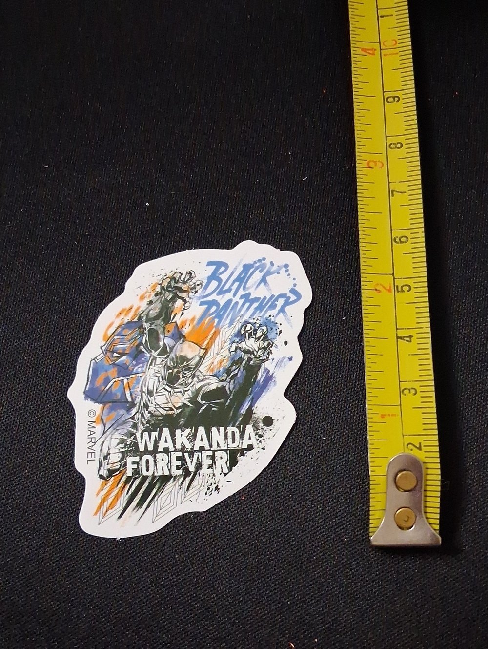 Marvel Black Panther Wakanda Forever Waterproof Sticker.
